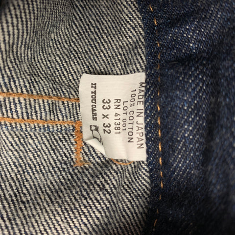 RRL by RALPH LAUREN Size 33 Indigo Cotton Jeans
