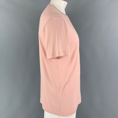 DOLCE & GABBANA Size L Pink Blush Cotton T-shirt