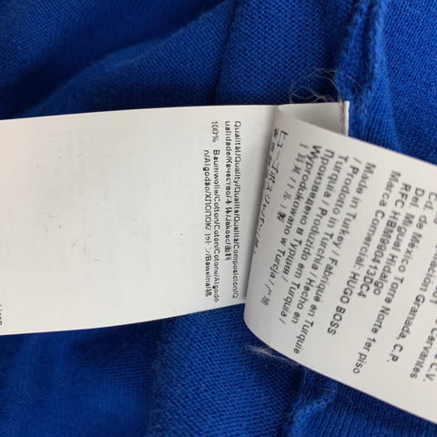 BOSS by HUGO BOSS Size M Blue Cotton Pullover