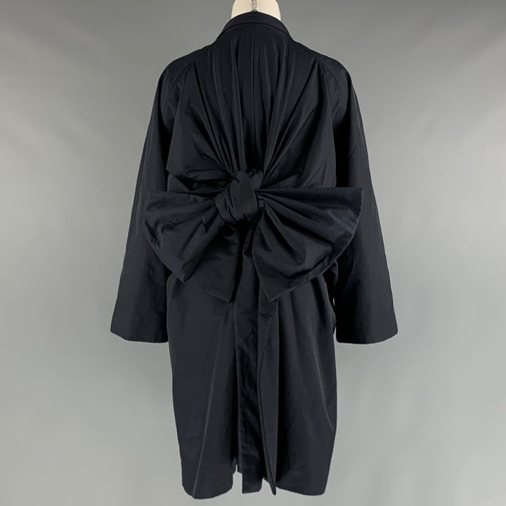 BENJIMU Size XS Navy Cotton Kimono Coat