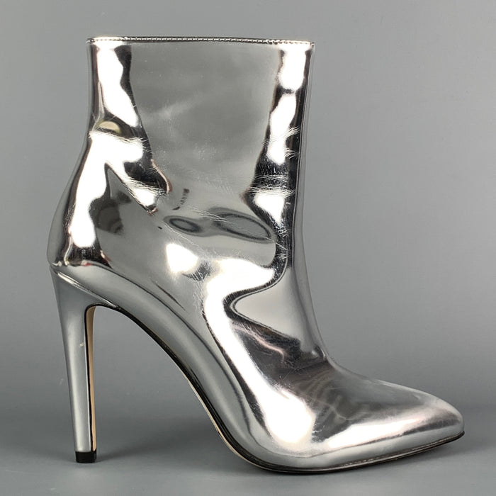 MICHAEL by MICHAEL KORS Size 7.5 Silver Leather Metallic Boots