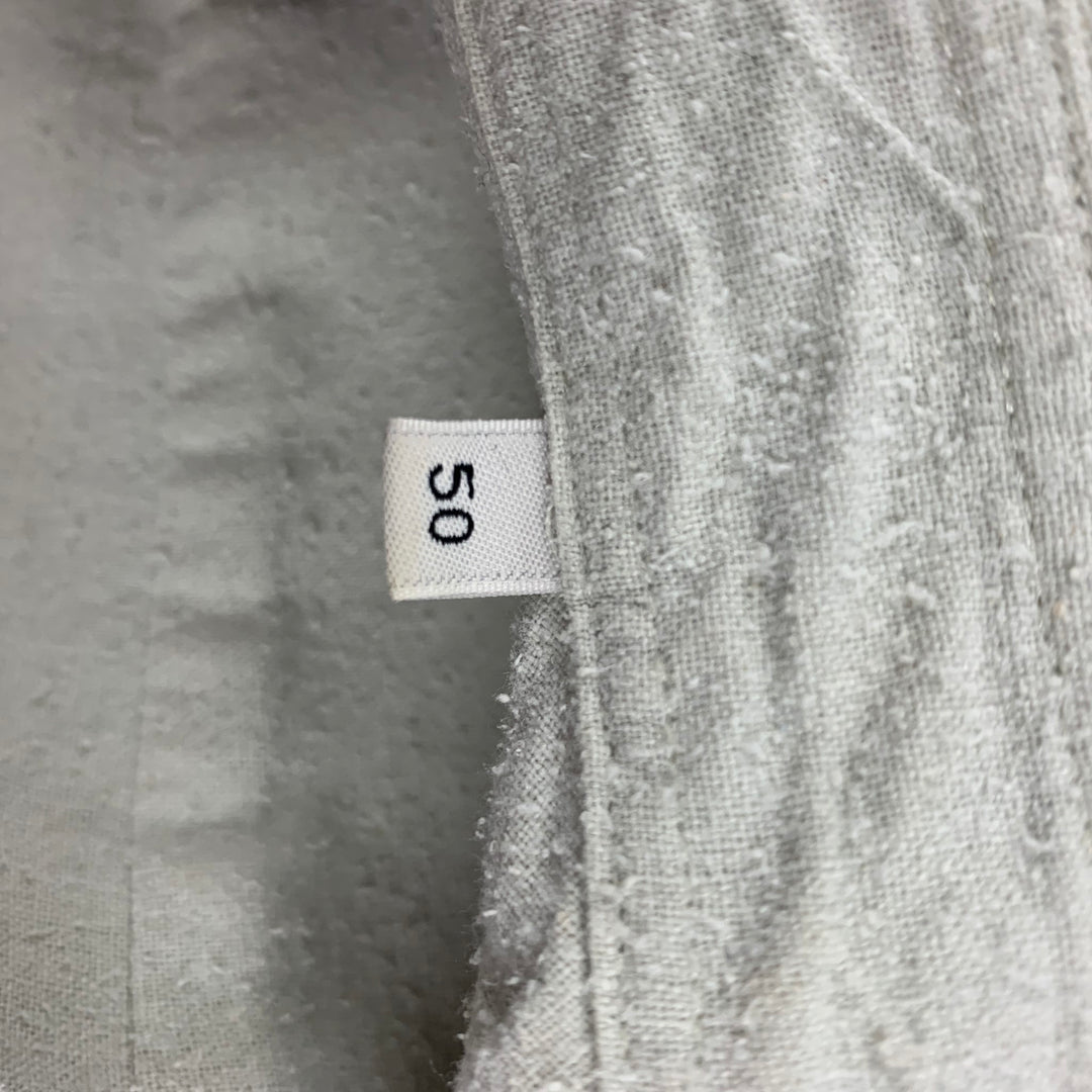 OUR LEGACY Size M Pistachio Textured Silk Button Up Long Sleeve Shirt