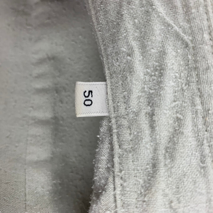 OUR LEGACY Size M Pistachio Textured Silk Button Up Long Sleeve Shirt