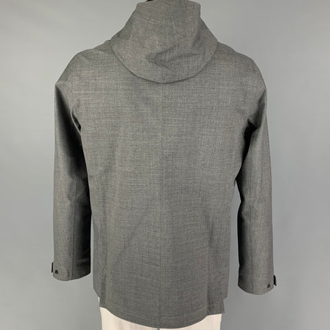 MISSION WORKSHOP Veste à capuche en laine mélangée grise taille L