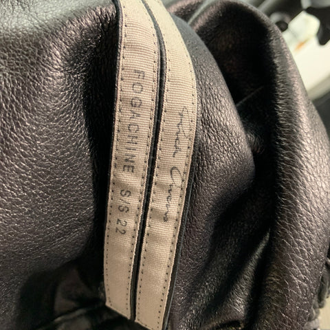 RICK OWENS Size 2 Black Lamb Skin D'Orsay Shorts