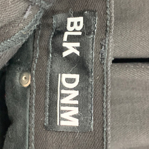 BLK DNM Size 31 Black Cotton Slim Zip Fly Jeans