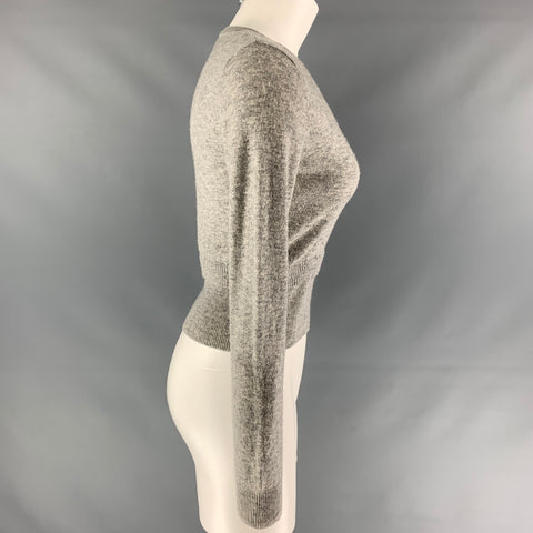 SANDRO Size S Grey Heather Wool / Cashmere Pullover