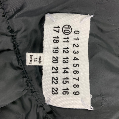 MARTIN MARGIELA Size One Size Black Cotton Snaps Jacket