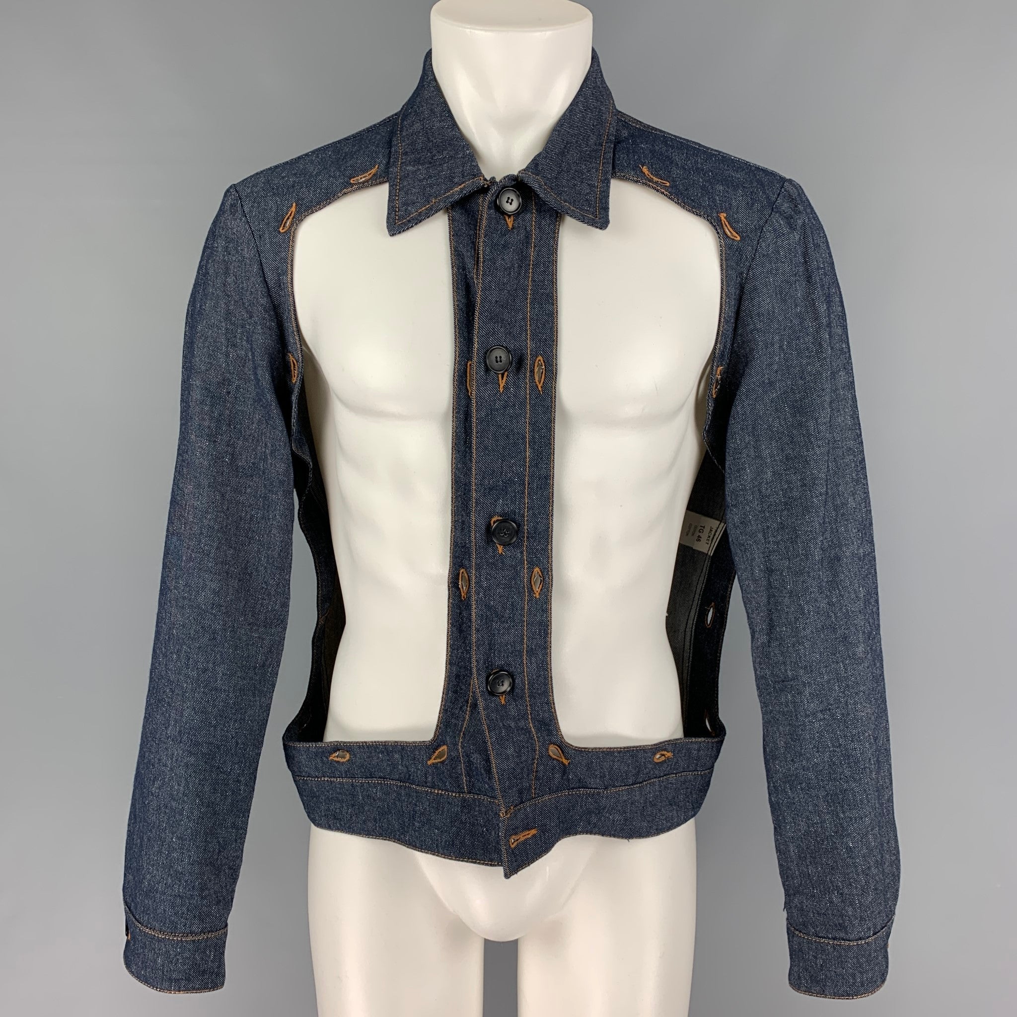 WALTER VAN BEIRENDONCK FW 16 Woest Collection Size XS Indigo Multi