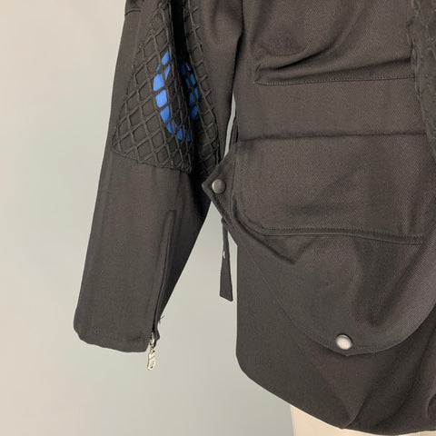 MARGINAL CHARACTERS Size S Black Patch Pockets Jacket