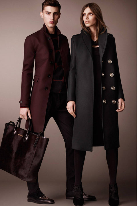 BURBERRY PRORSUM Pre-Fall 2013 Size 46 Purple Raincoat