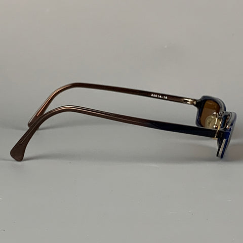 ALAIN MIKLI Gafas de sol graduadas de acetato azul marrón