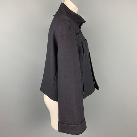 GAULTIER2 by JEAN PAUL GAULTIER Size US 10 Navy Wool / Polyester Sailor Jacket