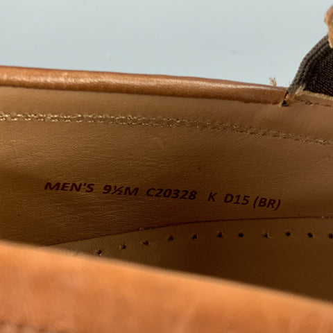COLE HAAN Size 9.5 Tan Solid Leather Slip On Loafers