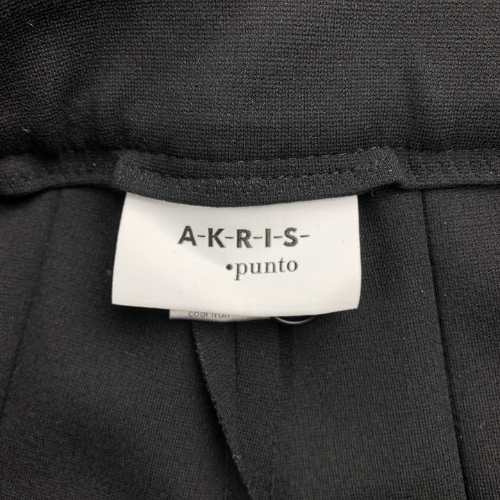 AKRIS Size 4 Black Viscose Blend Dress Pants