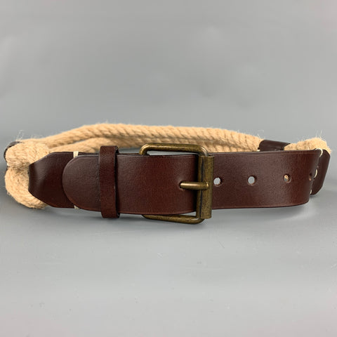 PIAZZA SEMPIONE Taille S Ceinture en cuir corde naturelle
