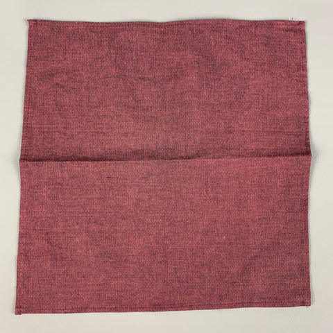 BLADE+BLUE Burgundy Cotton Pocket Square
