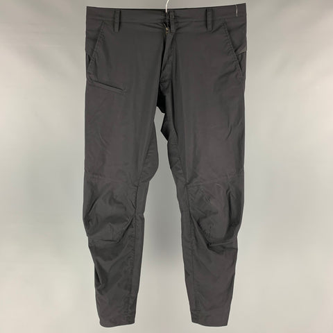 ACRONYM Size L Black Solid Polyester Elastane Zip Fly Casual Pants