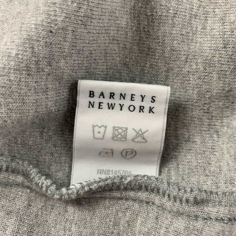 BARNEY'S NEW YORK Size L Grey Cotton Modal Sweatshirt