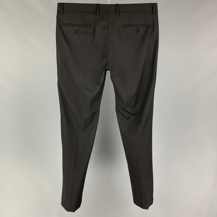 DOLCE & GABBANA Size 34 Black Wool Zip Fly Dress Pants
