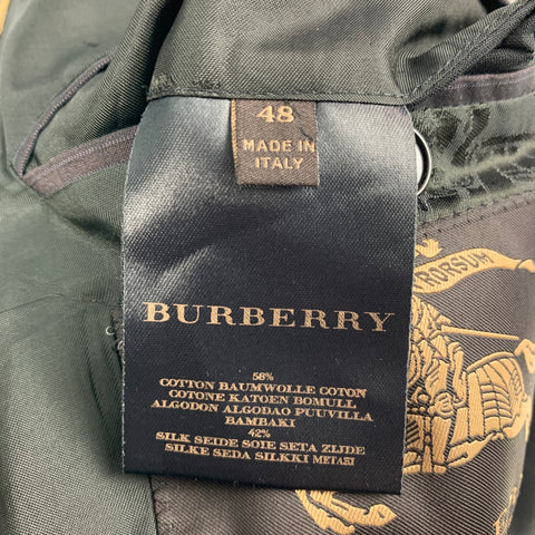 BURBERRY PRORSUM Spring 2008 Size 38 Regular Plum Stripe Cotton / Silk Suit