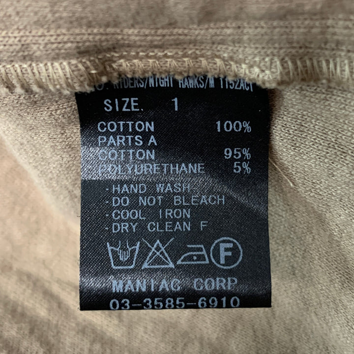 L.G.B Size S Brown Tan Cotton Shawl Collar Jacket