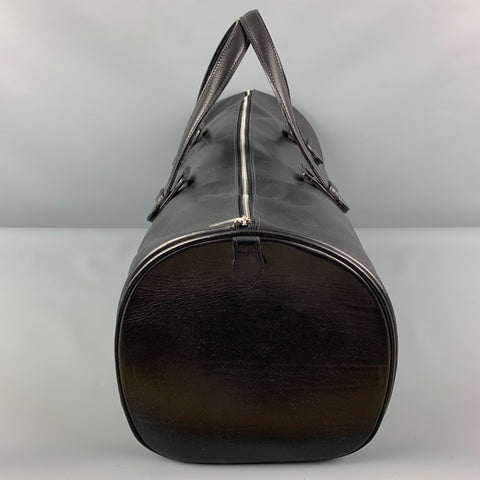 CALVIN KLEIN Sac de sport en cuir noir