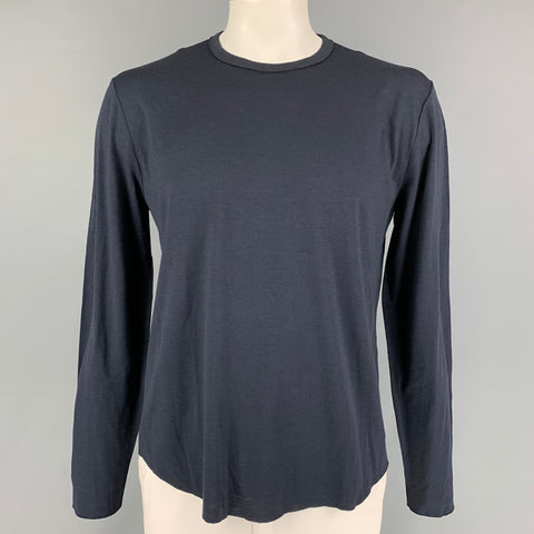 RAG & BONE Size L Navy Wool Crew-Neck Pullover