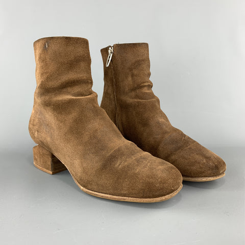 ALEXANDER WANG Size 6 Brown Suede Cutout Heel KELLY Boots