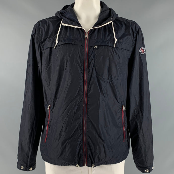 POLO by RALPH LAUREN Size XL Navy Red White Nylon Jacket