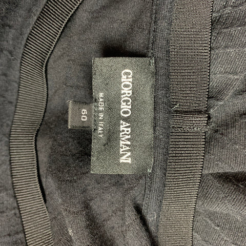 GIORGIO ARMANI Size XXL Black Rhombus Viscose Blend Crew-Neck T-shirt