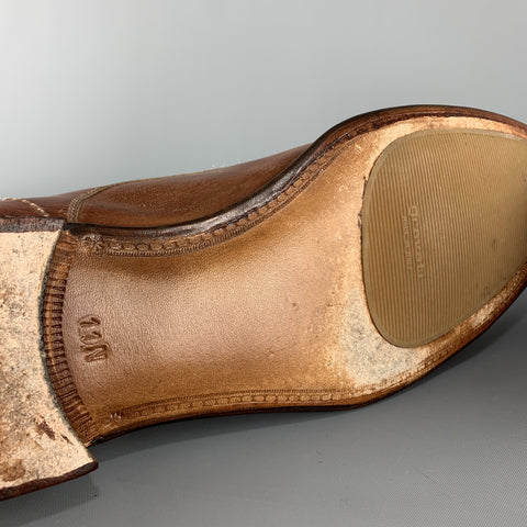 GRAVATI by ARTHUR BEREN Size 11 Tan Leather Cap Toe Lace Up
