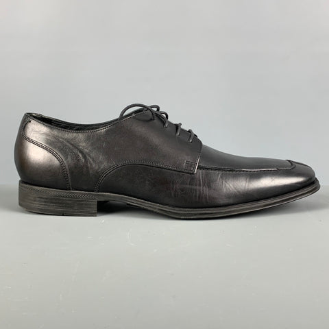 COLE HAAN Size 9 Black Leather Split Toe Lace Up Shoes