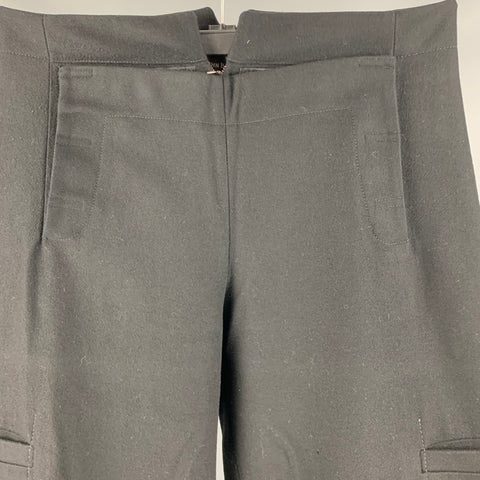 JOHN BARTLETT Taille 32 Pantalon décontracté cargo en laine noire et polyamide