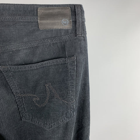 ADRIANO GOLDSCHMIED Size 32 Black Corduroy Jean Cut Casual Pants