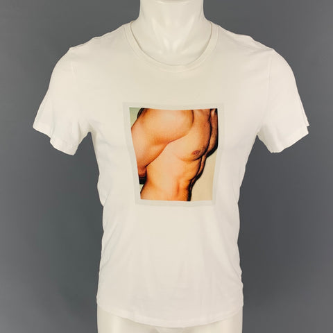 CALVIN KLEIN x ANDY WARHOL Size XS White Graphic Crew-Neck T-shirt