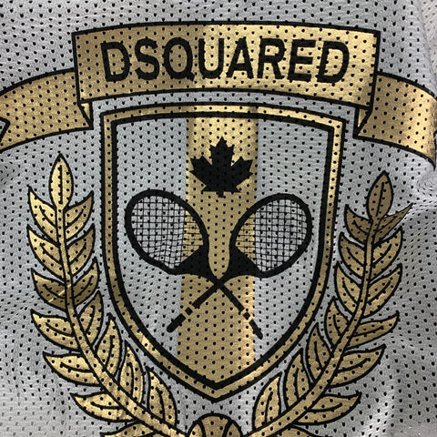 DSQUARED2 Size 42 Black Cotton Silk Peak Lapel Sport Coat