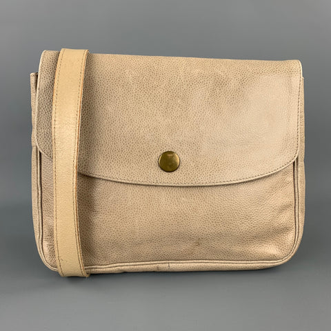 SONIA RYKIEL Beige Leather Pebble Grain Cross Body Handbag