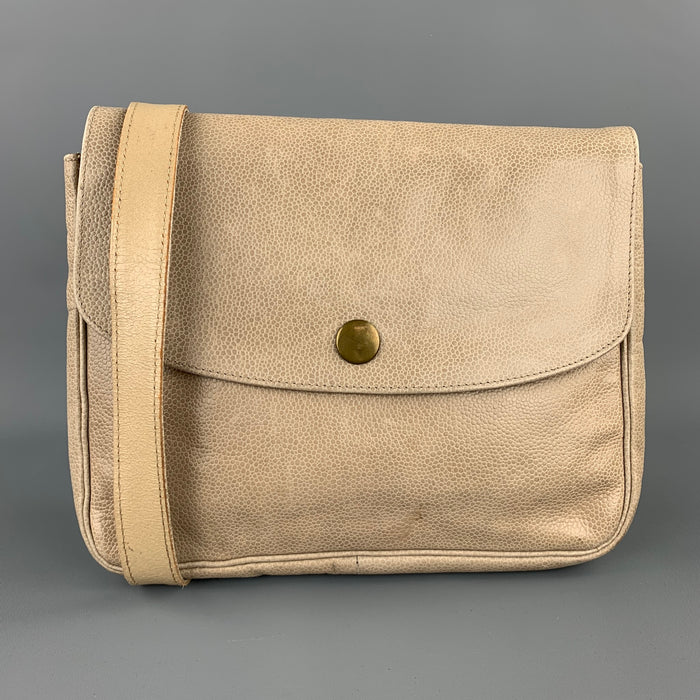 SONIA RYKIEL Beige Leather Pebble Grain Cross Body Handbag