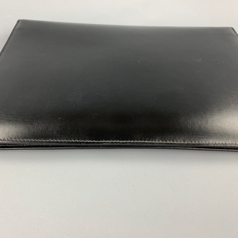 VERSACE Black Leather Rectangle Envelope Bag