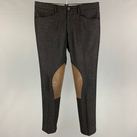 POLO by RALPH LAUREN Size 30 Charcoal Brown Wool Dress Pants