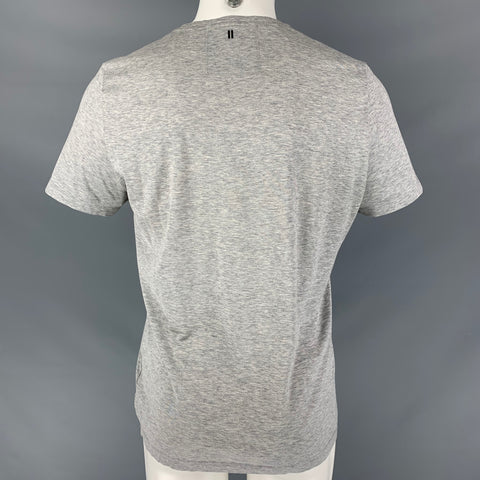 NEIL BARRETT Size M Grey Heather Crew-Neck T-shirt