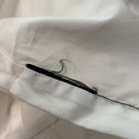 BURBERRY PRORSUM Taille S Chemise à manches longues en coton uni blanc