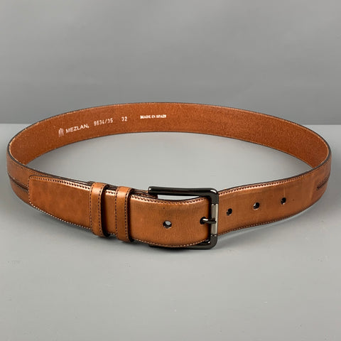 MEZLAN Size 32 Brown Leather Belt