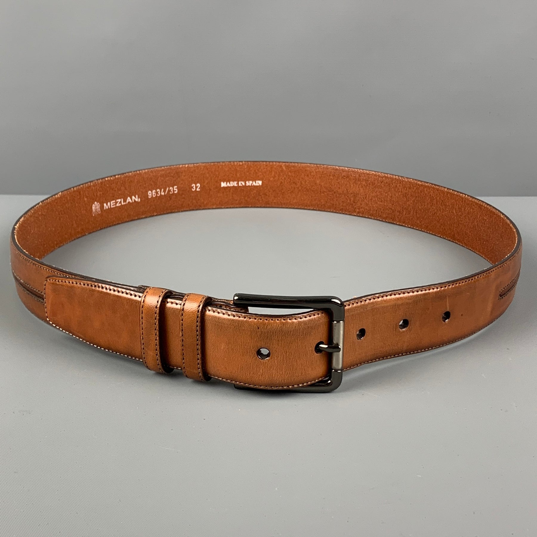 MEZLAN Size 32 Brown Leather Belt – Sui Generis Designer Consignment