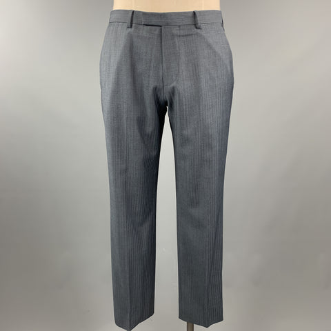 HUGO BOSS 38 Navy Lana Wool Notch Lapel 32 x 30 Suit