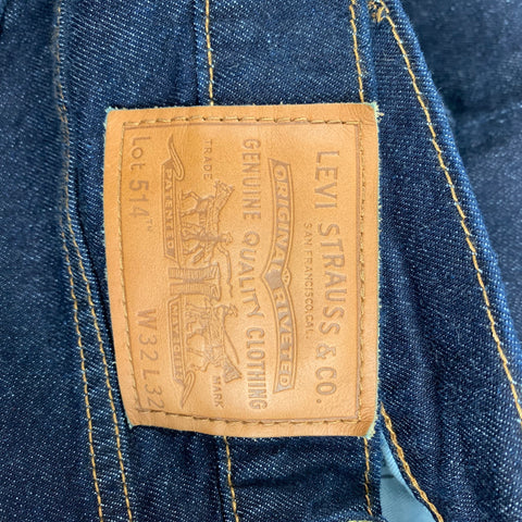 LEVI'S PREMIUM 514 Size 32 Blue Indigo Cotton Blend Regular Jeans