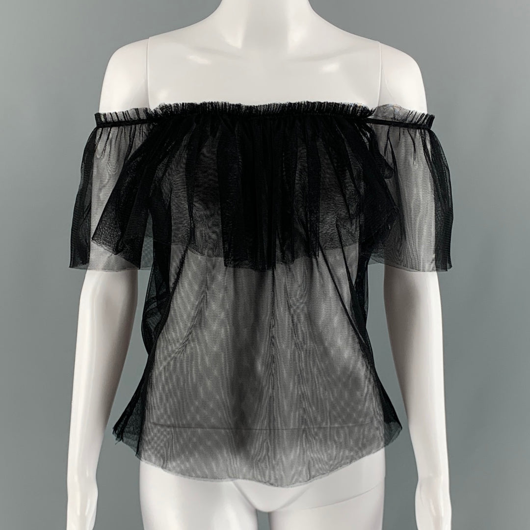 REFORMATION Size S Black Sheer Crew-Neck Dress Top – Sui Generis Designer  Consignment