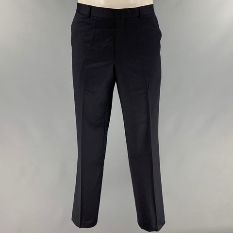 PAUL SMITH Size 42 Navy Wool Cashmere Notch Lapel Suit