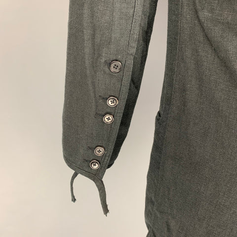 ALEKSANDR MANAMIS Charcoal Linen Viscose Single Breasted Sport Coat